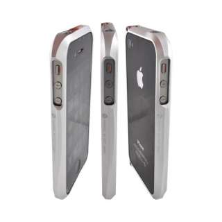 AT&T Verizon iPhone 4 4S Silver Cleave Aluminum Bumper Case  