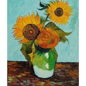Art Reproduction Oil Painting   Van Gogh Paintings Sunflowers, First 