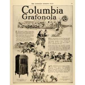 1918 Ad Columbia Grafonola Record Song Opera Phonogragh 