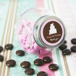 50   Personalized Candy Jars   Wedding Favors  