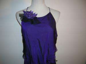 VERA WANG Purple Silk Long Gown Dress 4 NWT GORGEOUS!  
