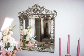 Venetian Glass Mirror~Mantle~Vanity~Dressing Table~Square~Paris 