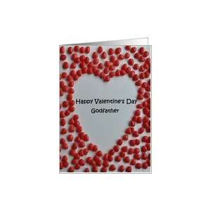 Valentine candy heart card to godfather Card