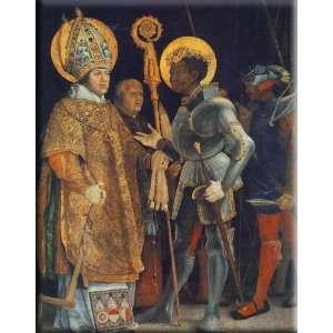   and St. Maurice 13x16 Streched Canvas Art by Grunewald, Matthias