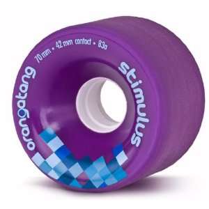   42mm Contact Area Purple Longboard Wheels Set of 4: Sports & Outdoors