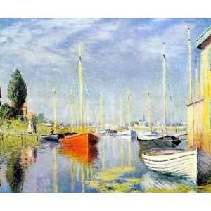  Claude Monet Yachts at Argenteuil  Art Reproduction Oil 
