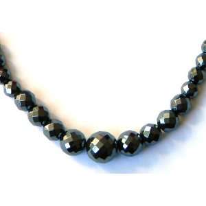    Pearlz Ocean Sterling Silver Hematite Bead Necklace Jewelry