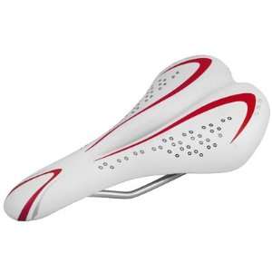 New Cycling White Leather Narrow Design Bicycle Gel Pad Saddle Road 
