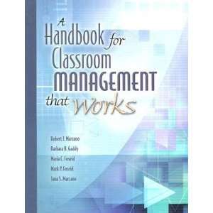  Handbook for Classroom Management That Works  N/A  Books