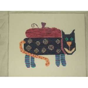  Big Fat Pumpkin Cat   Cross Stitch Pattern Arts, Crafts 