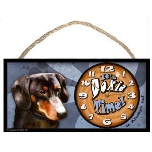  Dachshund Its Doxie Time! (it always is!) Dog Clock New 