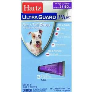Hartz Mountain 10872 UltraGuard Plus Flea And Tick Drops For Dogs And 