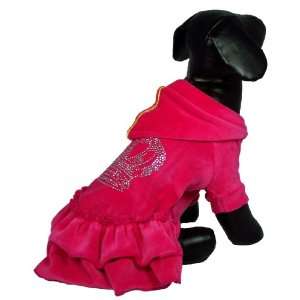  Dog and Cat Gorgeous High Quality Pink Hooded DRESS 