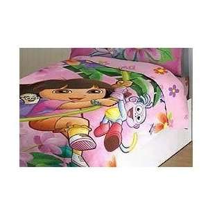 Dora the Explorer Flowers & Jungle ~TWIN~ Sheet Set & Comforter 