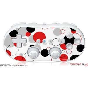  Wii Classic Controller Skin   Lots of Dots Red on White by 