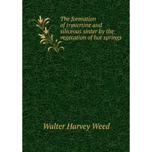   sinter by the vegetation of hot springs Walter Harvey Weed Books