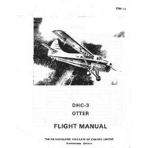   DHC 3 Otter Aircraft Flight Manual De Havilland Canada Books