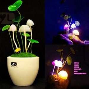  Romantic LED Mushroom Night Light Cute Lovely Decor 