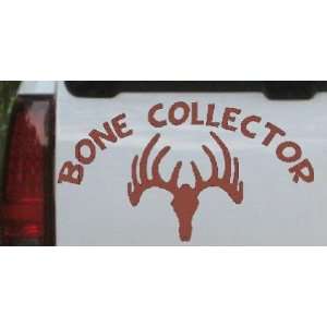 Brown 8in X 4.5in    Hunting Bone Collector Hunting And Fishing Car 