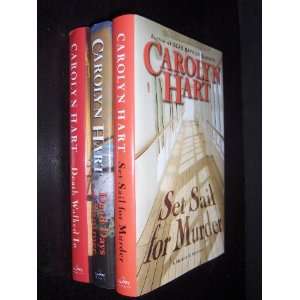 Carolyn Hart 3 Book Set Set Sail for Murder/Dead Days of Summer/Death 