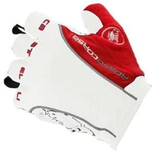 Castelli 2009 Rosso Corsa Cycling Gloves   White/Red 