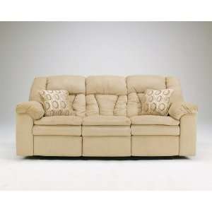  Ashley Furniture Avalanche   Sandstone Reclining Sofa 