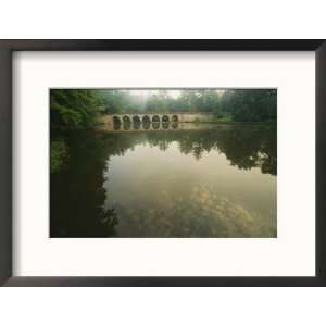  Bridge Built by the Civilian Conservation Corps Stands Framed Art 