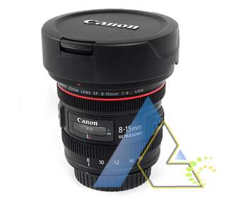 Canon EF 8 15mm f/4L Fisheye USM Ultra Wide Zoom Lens  