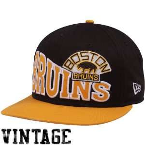   Era Boston Bruins Black Gold Stoked Snapback Hat