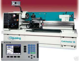 NEW CLAUSING COLCHESTER 8043 15x50 GAP BED LATHE W/DRO  