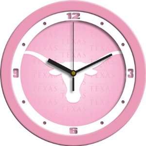  University of Texas Longhorns 12 Wall Clock   Pink