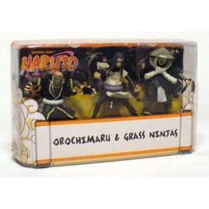   Inch Mini Figure 3 Pack #1 (Orochimaru & Grass Ninjas): Toys & Games