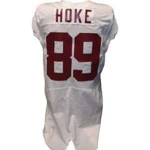  Charles Hoke #89 Alabama 2008 09 Game Issued White Jersey 