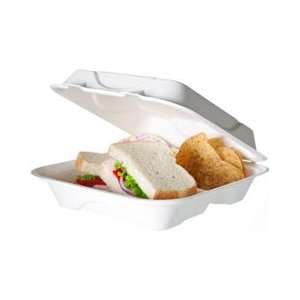  EP HC93   9x9x3 3 Compartment Clamshell Food Box 