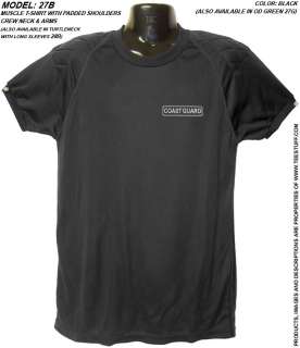 COAST GUARD T Shirt US USCG w/Patch/Badge L Large 27BL  