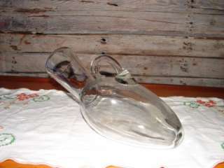 VINTAGE OLD GLASS URINAL  