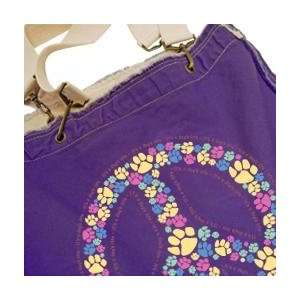  Designer Tote Bag   Paws for Peace Canvas Tote Bag 