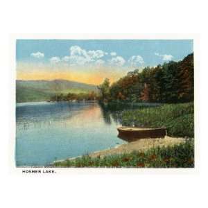 Camden, Maine, Hosmer Lake Drive View of the Lake Giclee Poster Print 