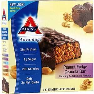  Atkins Advantage  Peanut Butter Fudge Granola Bars (5 pack 