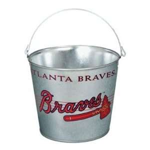  Atlanta Braves MLB 5 qt Metal Ice Bucket/Pail Sports 