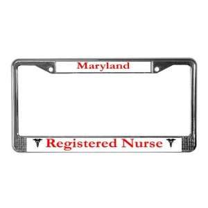  Maryland Registered Nurse License Plate Frame by  