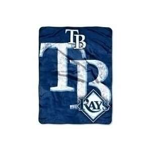 Tampa Bay Rays Triple Play Micro Raschel 50 x 60 Team Blanket:  