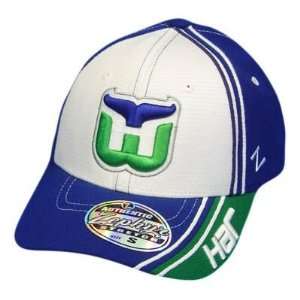  NHL HARTFORD WHALERS BLUE GREEN FLEX FIT SMALL HAT CAP 