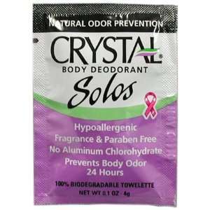  Crystal Body Deodorant Towelette 48 ct (Quantity of 3 