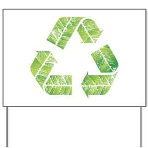  Yard Sign Recycle Symbol in Leaves: Everything Else
