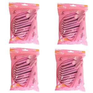  LADIES TWIN BLADE DISPOSABLE SHAVERS (96 PACK PINK 