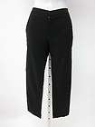 PHILLIP LIM Black Silk Drawstring Front Cropped Pants Trousers Sz 