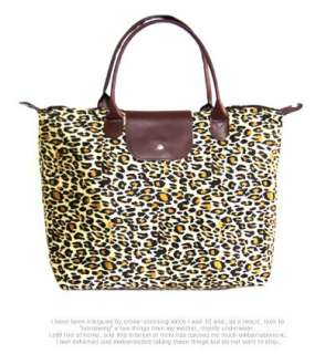 Fashionable Leopard Printed Shopping Tote Hand BAG  