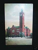 Antique POSTCARD Union Station INDIANAPOLIS, IN  