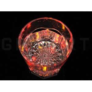   )LED Light Up Flashing Rocks Glass Barware Lamp Wine Cup Electronics